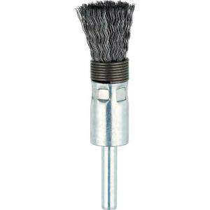 TRUSCO 筒型ブラシΦ15X軸6 鋼線0.3 スプリング付 ( TEBS-15S ) トラスコ中山(株)｜orangetool