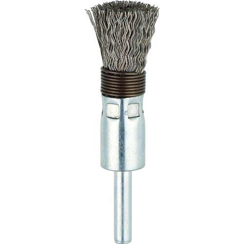 TRUSCO 筒型ブラシΦ15X軸6 SUS 0.3スプリング付 ( TEBS-15SUS ) トラ...