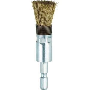 TRUSCO 六角軸筒型ブラシΦ15X6.35 真鍮メッキ0.25 スプリング付 ( TEBS6-15G ) トラスコ中山(株)｜orangetool