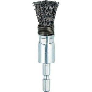TRUSCO 六角軸筒型ブラシΦ15X6.35 鋼線0.3 スプリング付 ( TEBS6-15S ) トラスコ中山(株)｜orangetool