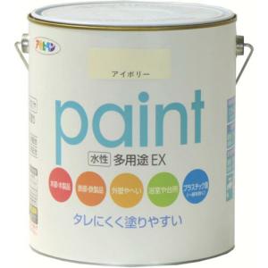 アサヒペン 水性多用途EX1.6L アイボリー ( 459640 ) (株)アサヒペン｜orangetool