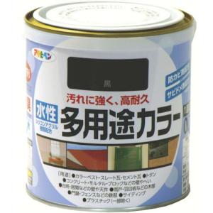 アサヒペン 水性多用途カラー 0.7L 黒 ( 460929 ) (株)アサヒペン｜orangetool