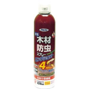 アサヒペン 建築用下地剤 木材防虫スプレー 0.42L クリア ( 521002 ) (株)アサヒペン｜orangetool