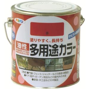 アサヒペン 油性多用途カラー 0.7L 赤 ( 536808 ) (株)アサヒペン｜orangetool