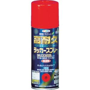 アサヒペン 高耐久ラッカースプレー300ML 赤 ( 551337 ) (株)アサヒペン｜orangetool