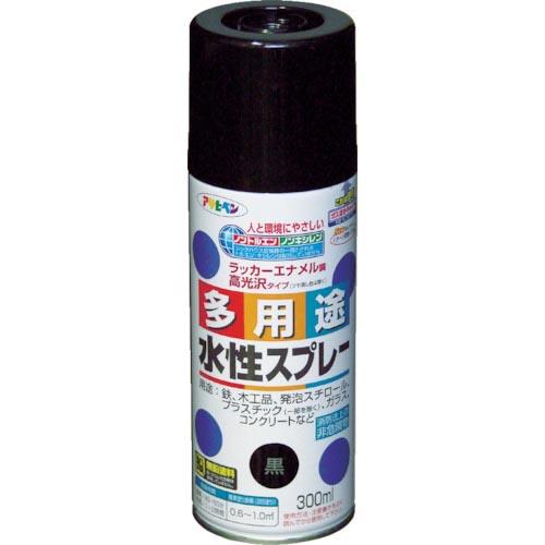 アサヒペン 水性多用途スプレー 300ML 黒 ( 565051 ) (株)アサヒペン