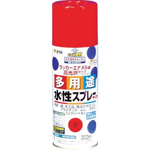 アサヒペン 水性多用途スプレー 300ML 赤 ( 565068 ) (株)アサヒペン