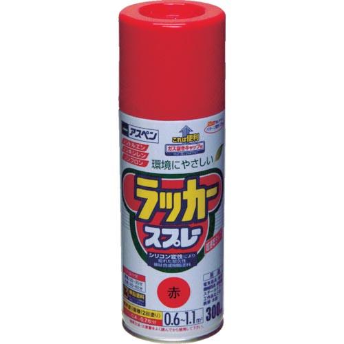 アサヒペン アスペンラッカースプレー300ml 赤 ( 568014 ) (株)アサヒペン