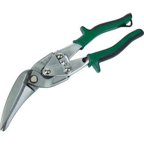 【SALE価格】TRUSCO 万能金切ハサミ オフセットロングタイプ 右曲り 45度 ( TGH-2...