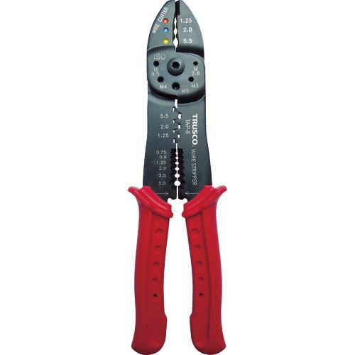 【SALE価格】TRUSCO 圧着ペンチ絶縁端子用/接続端子用 ( TAP-6 )