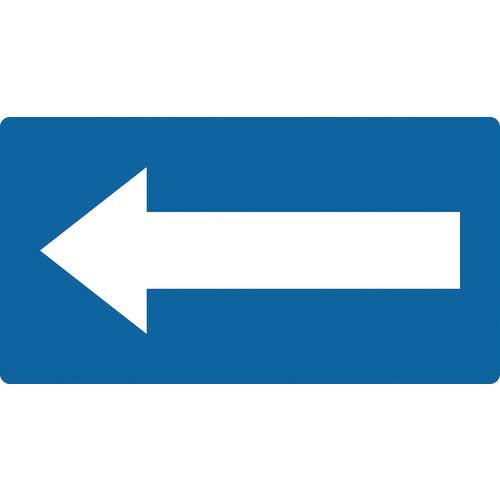 TRUSCO 配管用ステッカー 方向表示 青地白 大 5枚入 ( TPS-HN9.5-L ) トラス...