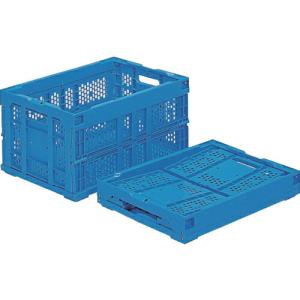 サンコー 折りたたみコンテナー 550530 オリコン40A(2)青底面突起無 ( SKO-40A2-BL ) 三甲(株)｜orangetool