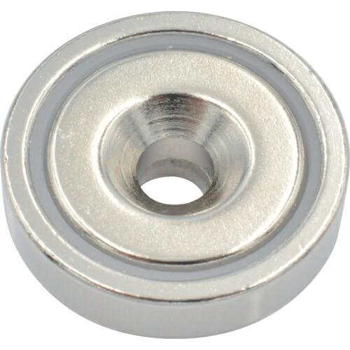 MAGNA ネオジ磁石プレートキャッチ(丸形・キャップ付・皿穴タイプ) (3個入) ( 1-NCC2...