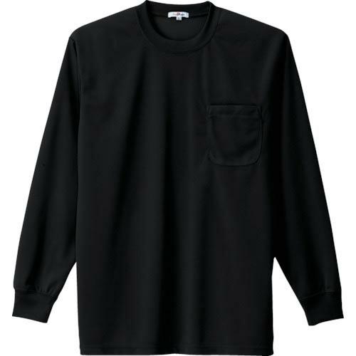 アイトス 吸汗速乾クールコンフォート 長袖Tシャツ男女兼用 ブラック LL ( AZ-10575-0...