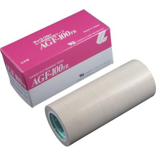 チューコーフロー フッ素樹脂(テフロンPTFE製)ガラスクロス粘着テープ AGFー100FR 0.1...