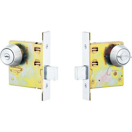 MIWA 本締錠 DA-1 シリンダーU9バックセット51mmケース深さ72mm扉厚33~42mm ...