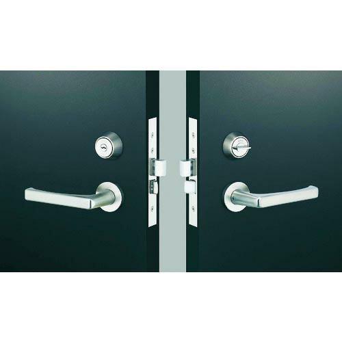 MIWA レバーハンドル錠 LA50-1 シリンダーU9バックセット64mmケース深さ82mm扉厚3...