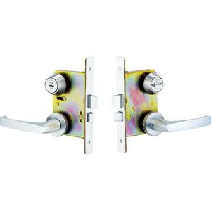 MIWA 木製ドア用レバーハンドル錠 WLA20-1 シリンダーU9バックセット51mmケース深さ72mm扉厚33~42mm ( TRWLA20-1 )｜orangetool