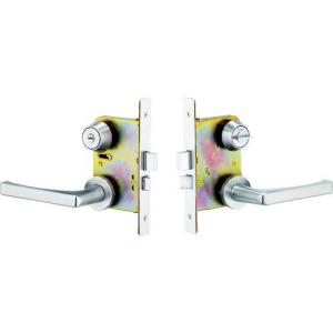 MIWA 木製ドア用レバーハンドル錠 WLA50-1 シリンダーU9バックセット51mmケース深さ72mm扉厚33~42mm ( TRWLA50-1 )｜orangetool