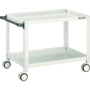 TRUSCO ツールワゴン バーディワゴン 750×500×H600 ウレタン双輪 ホワイト ( BDW-672D-W )｜orangetool