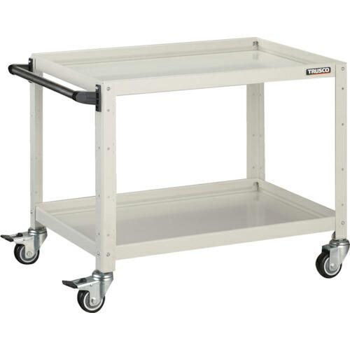 TRUSCO ツールワゴン バーディワゴン 750X500XH600 ウレタン車輪 ホワイト ( B...