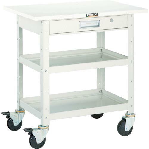 TRUSCO ツールワゴン バーディワゴン 600X400 引出 天板付 ホワイト ( BDW-76...