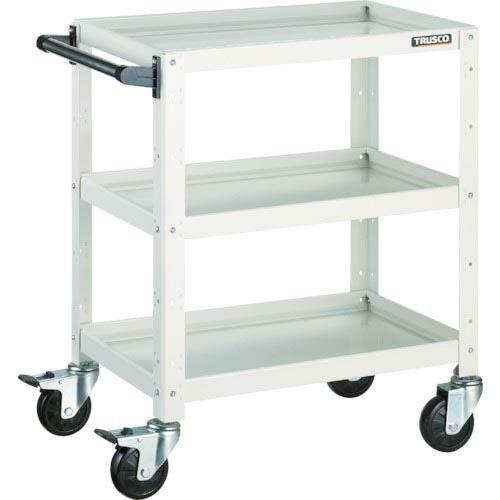 TRUSCO ツールワゴン バーディワゴン 600X400XH740 3段 ホワイト ( BDW-7...