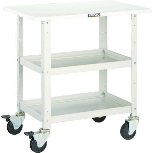 TRUSCO ツールワゴン バーディワゴン 750X500 天板付 ホワイト ( BDW-772T-...