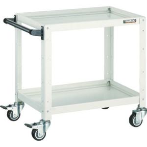 TRUSCO ツールワゴン バーディワゴン 750X500XH740 ウレタン車輪 ホワイト ( BDW-773U-W )｜orangetool