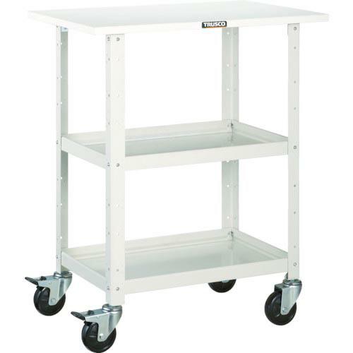 TRUSCO ツールワゴン バーディワゴン 600X400 天板付 ホワイト ( BDW-962T-...