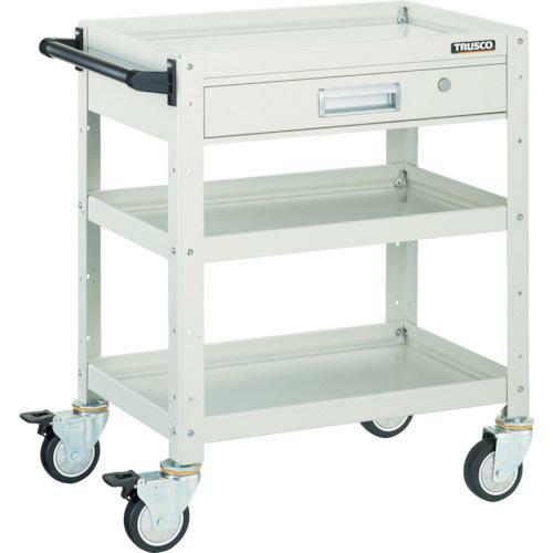 TRUSCO ツールワゴン バーディワゴン 600×400 引出付 ウレタン車輪 ホワイト ( BD...