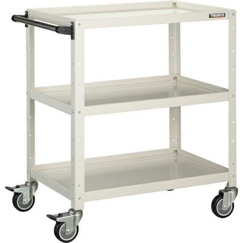 TRUSCO ツールワゴン バーディワゴン 750X500XH880 ウレタン車輪 ホワイト ( B...