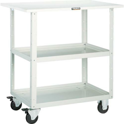 TRUSCO ツールワゴン イーグルワゴン 600X400XH740 天板付 ホワイト ( EGW-...