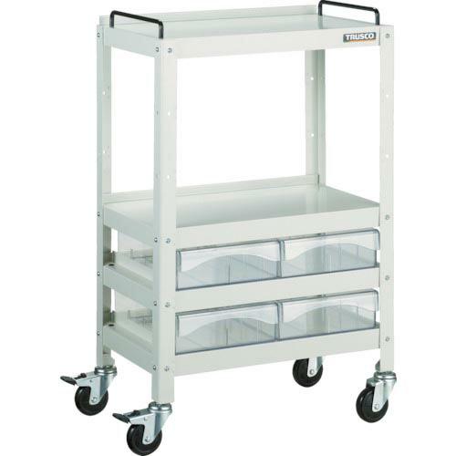 TRUSCO ツールワゴン ファイルラビット 540X330XH840 A4深引出X4 ( FRB-...