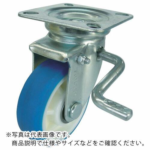 TRUSCO 耐寒性ウレタンキャスター 自在ダブルストッパー付 Φ130 ( TYPUJB-130A...