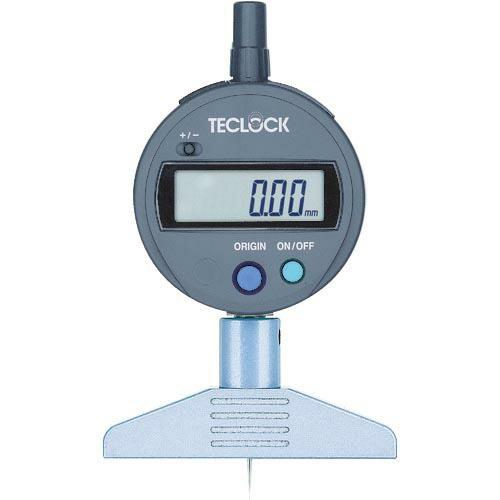 テクロック デジタルデプスゲージ 測定範囲0~12mm ( DMD-210S2 ) (株)テクロック