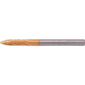 スーパー スーパー超硬バー チタンコーティング ポイント型(ダブルカット)刃径3.0mm 軸径3.0mm ( SBT4A03 ) (株)スーパーツール｜orangetool