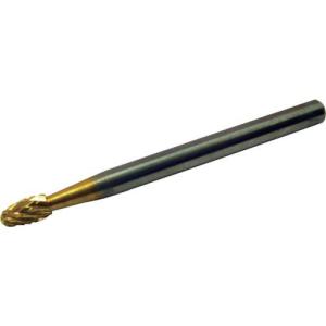 スーパー スーパー超硬バー チタンコーティング オール超硬 卵型(ダブルカット)刃径:3.0mm 軸径:3.0mm ( SBT6A01 ) (株)スーパーツール｜orangetool