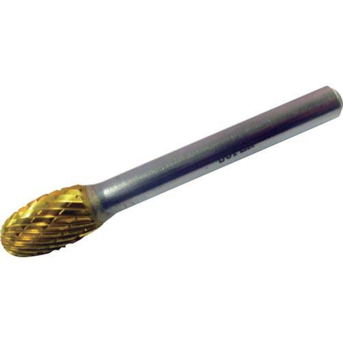 スーパー スーパー超硬バー チタンコーティング ロー付タイプ 卵型(ダブルカット)刃径:9.5mm ...