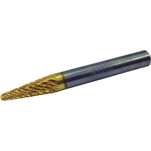 スーパー スーパー超硬バー チタンコーティング オール超硬タイプ テーパー型(ダブルカット)刃径:6...