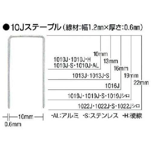 MAX ステープル 肩幅10mm 長さ19mm 5000本入り ( 1019J ) マックス(株)