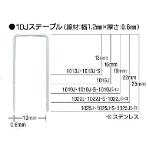 MAX ステープル(白) 肩幅10mm 長さ25mm 5000本入り ( 1025J-WHITE ) マックス(株)｜orangetool