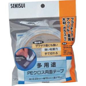 積水 多用途PEクロス両面テープ 15mm×10m ( WPECX12 )｜orangetool