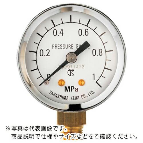 高島 ( 高島計器 )　小型圧力計（Ａ枠立型・φ４０）圧力レンジ０．０〜０．２５ＭＰａ　Ｒ１／８【】...