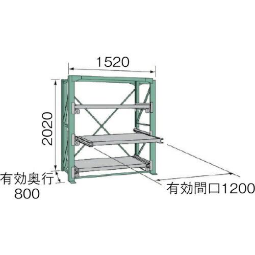 KDS スライドラック ( SSR10-2012-3HT ) ムラテックKDS(株)