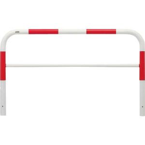 サンポール アーチ 車止め 固定式(スチール) 赤白 ( FAH-7U15-650(RW) ) (株)サンポール｜orangetool