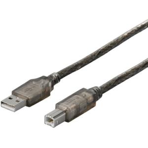 BAFFALO USB2.0ケーブル(A to B) 1m ブラックスケルトン ( BSUAB210BS )｜orangetool