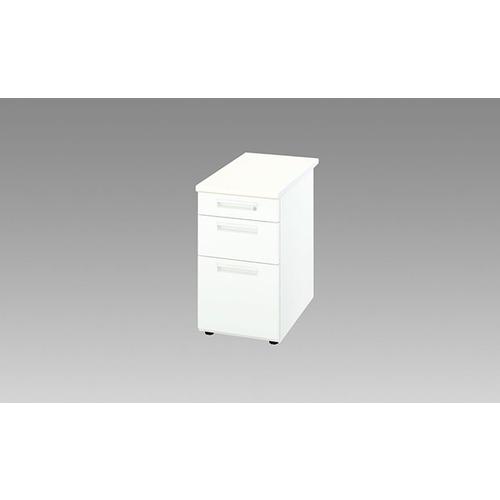 NAIKI 脇デスク XED型/本体:クリアーホワイト 天板:ホワイト/W400×D700×H700...