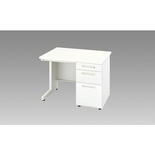 NAIKI 片袖デスク XED型/本体:クリアーホワイト 天板:ホワイト本体:クリアーホワイト 天板...