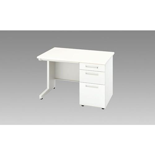 NAIKI 片袖デスク XED型/本体:クリアーホワイト 天板:ホワイト本体:クリアーホワイト 天板...